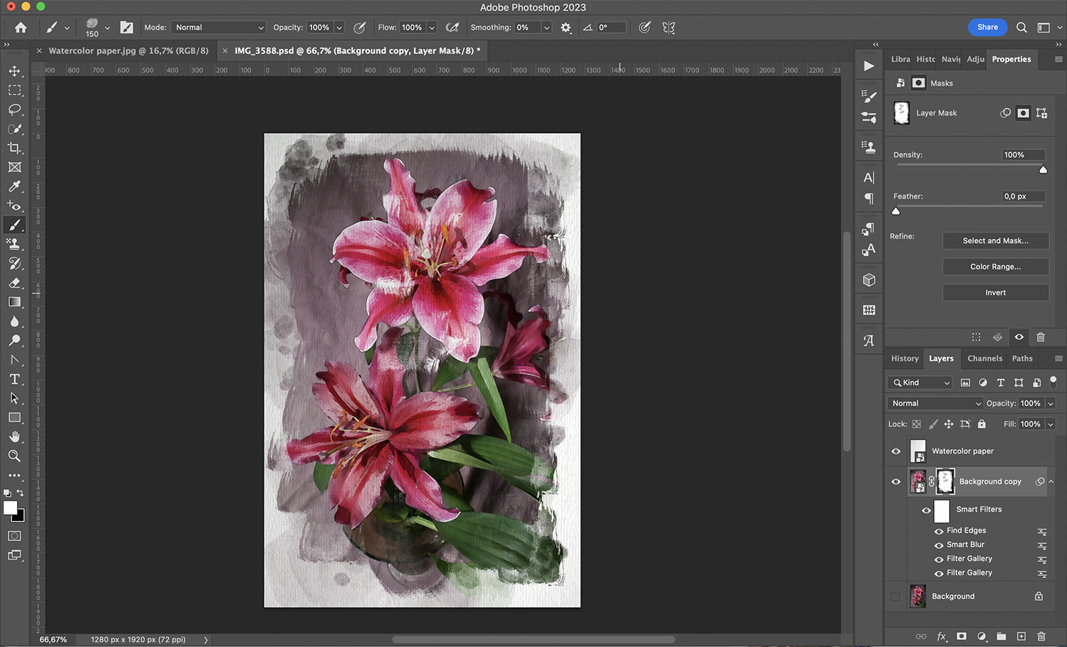 How to create a watercolor effect in Photoshop