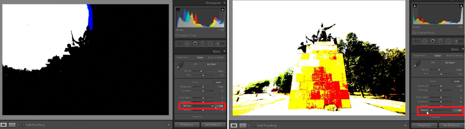 Lightroom tips clipping masks