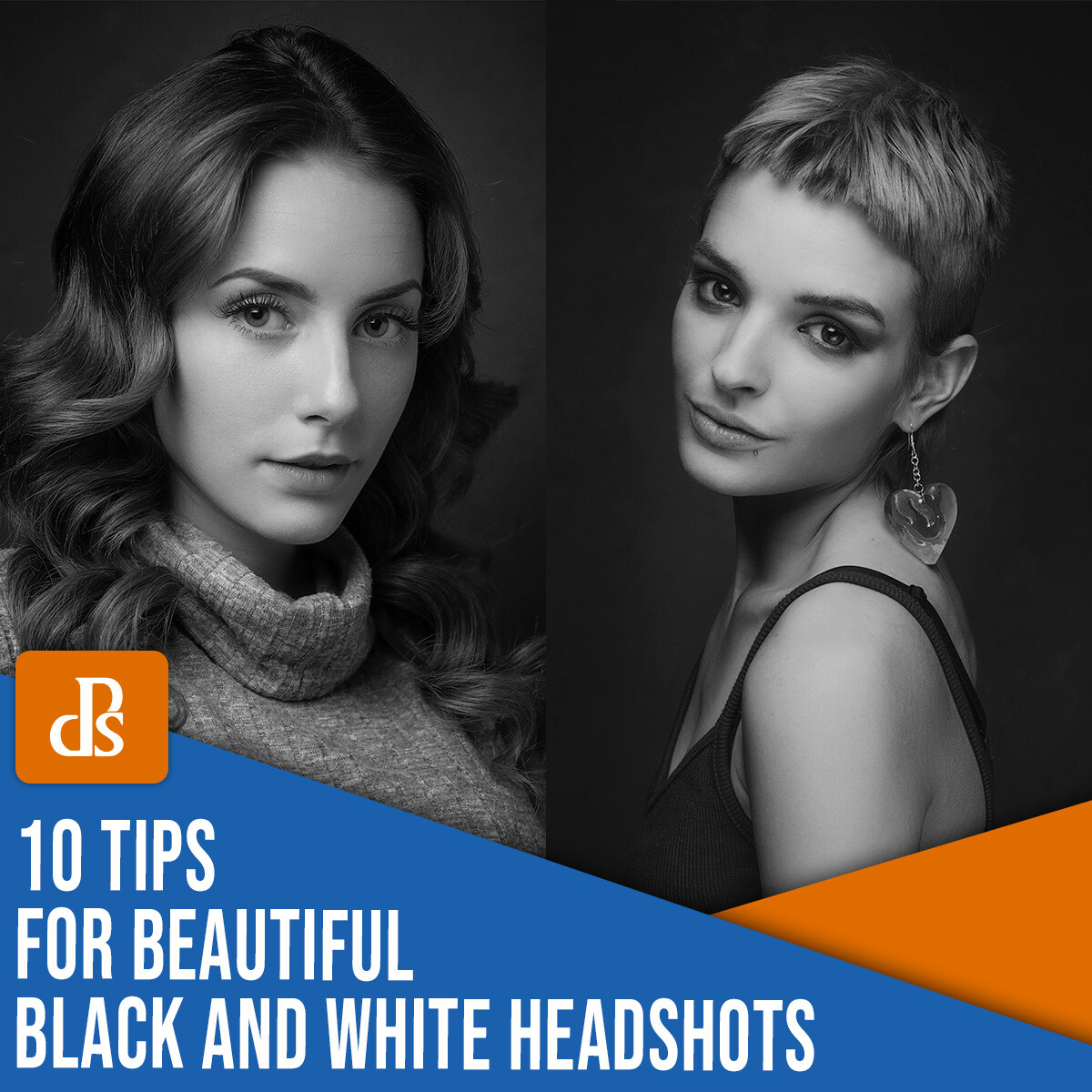 10 tips for beautiful black and white headshots