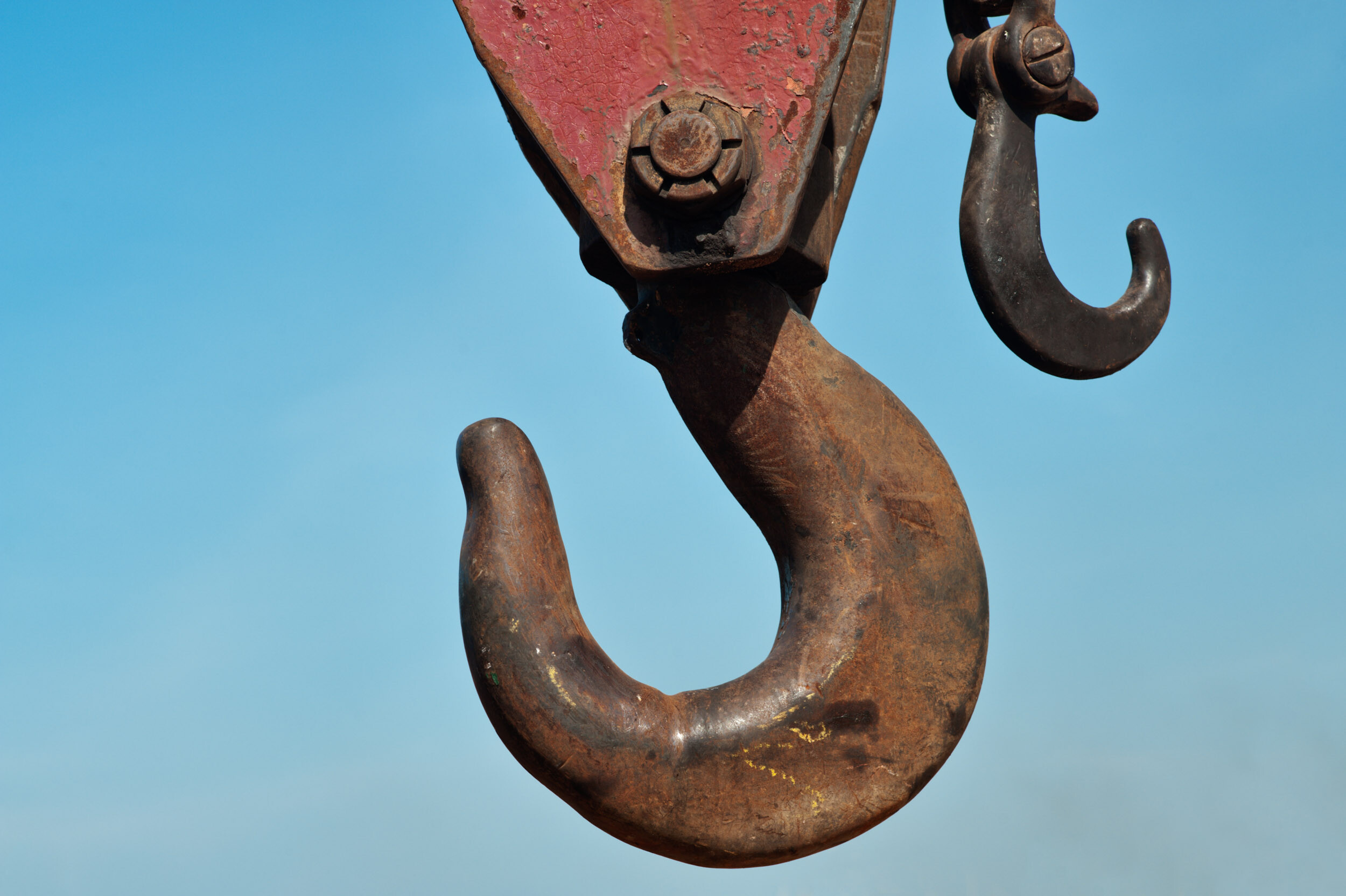 crane hook front light photography