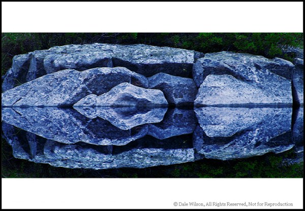 Image: A granite shoreline on a local lake offers endless opportunities for images.