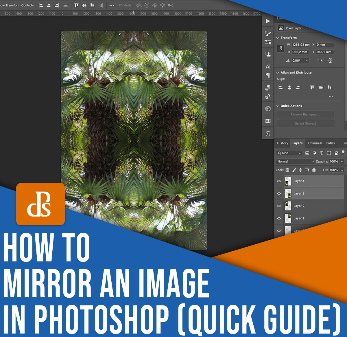 How to mirror an image in Photoshop (quick guide)